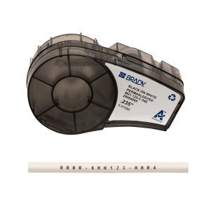 M21125C342 - Heat Shrink Wire/Cable Labels, 1/8" D BK/WH