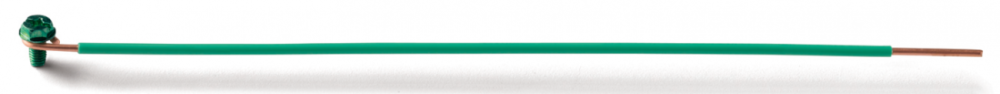 20288 - 10" 12 Awg Solid Pigtail GSC Stripped 1" (Bag)