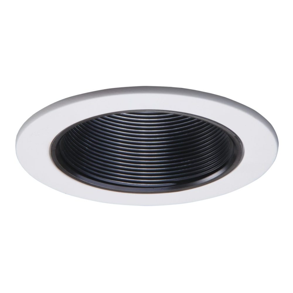 993P - 4" Trim Coilex Baffle White Trim W/Black Baffle