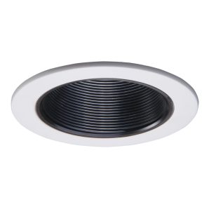 993P - 4" Trim Coilex Baffle White Trim W/Black Baffle