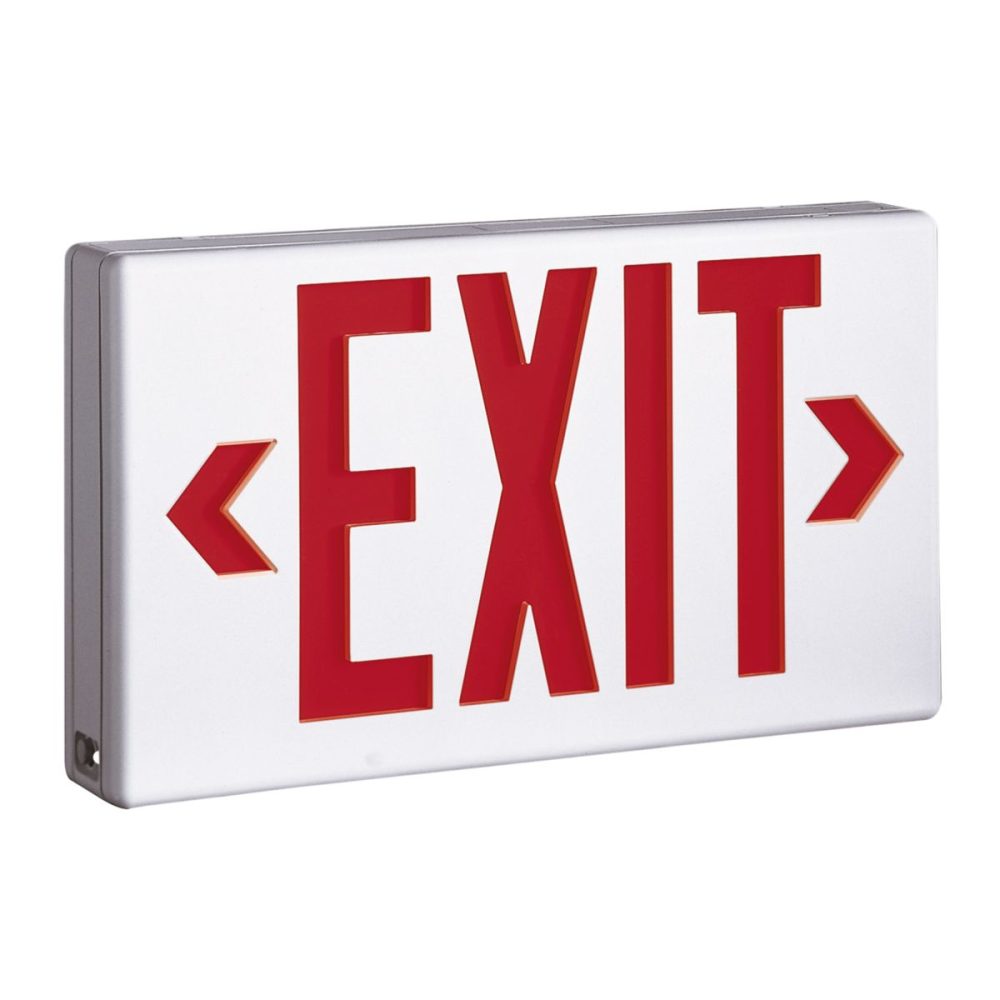 LPX7 - Led Exit White Red/Green Letter 90 Min Em Backup