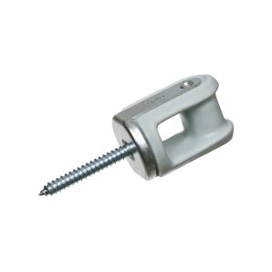 616 - Porcelain Wire Holder W/Lag Screw