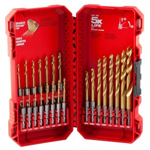 48894631 - Shockwave Red Helix Titanium Drill Bit Set - 23PC