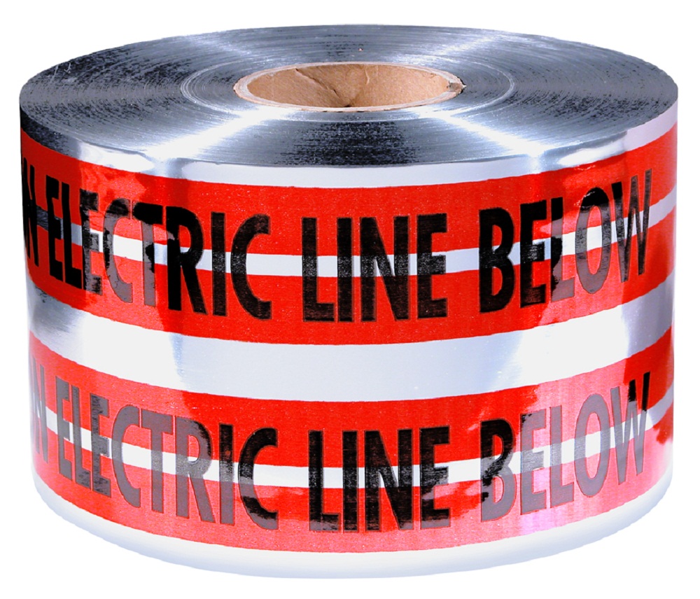 31109 - 6" X 1000' Red Caution Electric Line Below D-Tape - Image 4