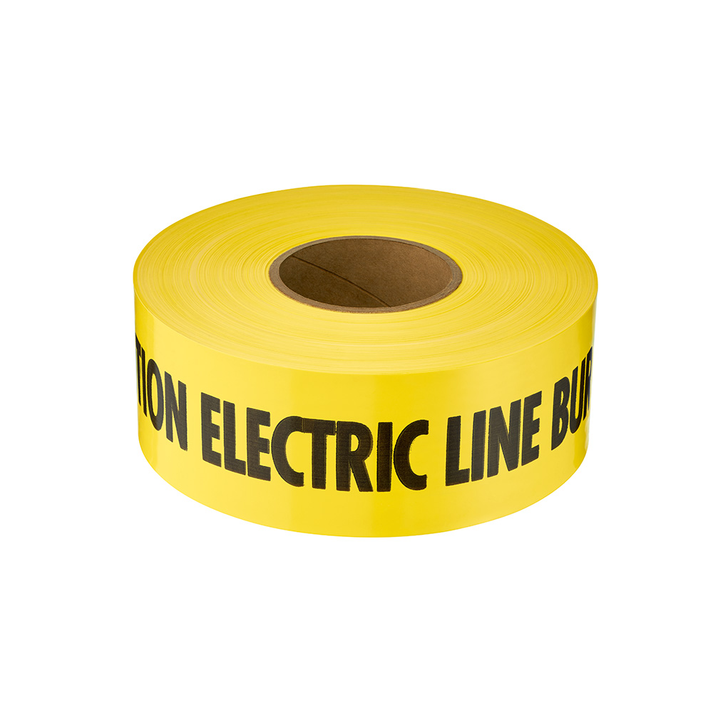 22202 - 3" X 1000' Yellow Caution Electric Line Below Tape - Image 3