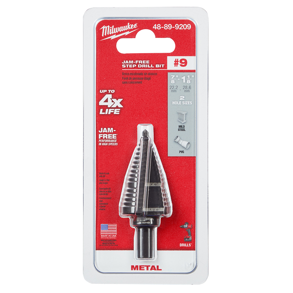 48899209 - #9 Step Drill Bit, 7/8"/1-1/8" - Image 4