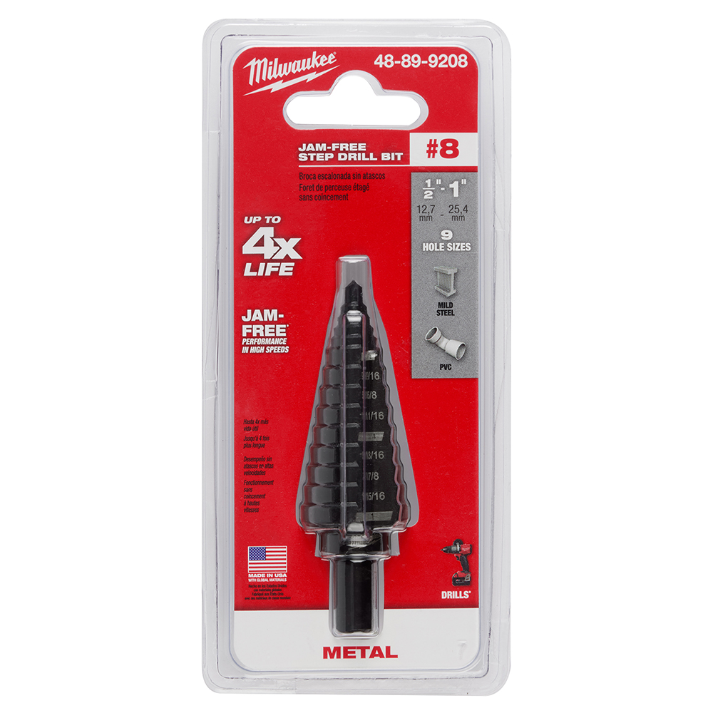 48899208 - #8 Step Drill Bit, 1/2" - 1" By 1/16" - Image 4