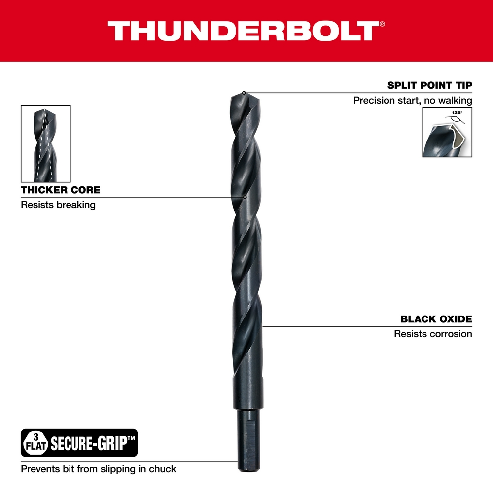 48892801 - Thunderbolt Black Oxide Drill Bit Set - 21PC - Image 6