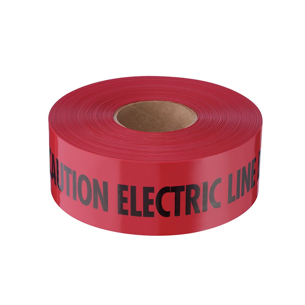 22126 - 3" X 1000' Red Caution Electric Line Below Tape - Image 3