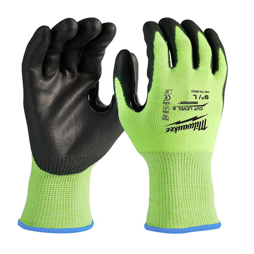 48738922 - Cut 2 High Vis Gloves - Large - Image 3