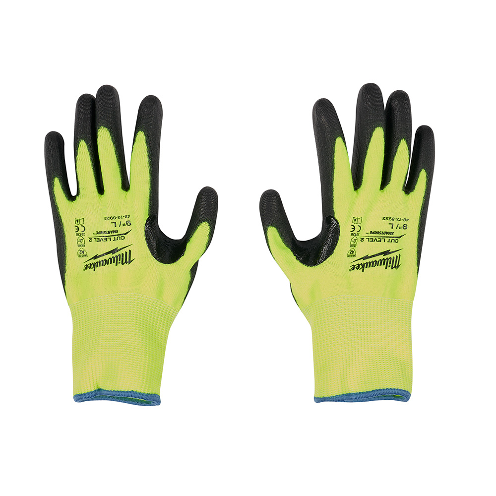 48738923 - Cut 2 High Vis Gloves - Extra Large - Image 3
