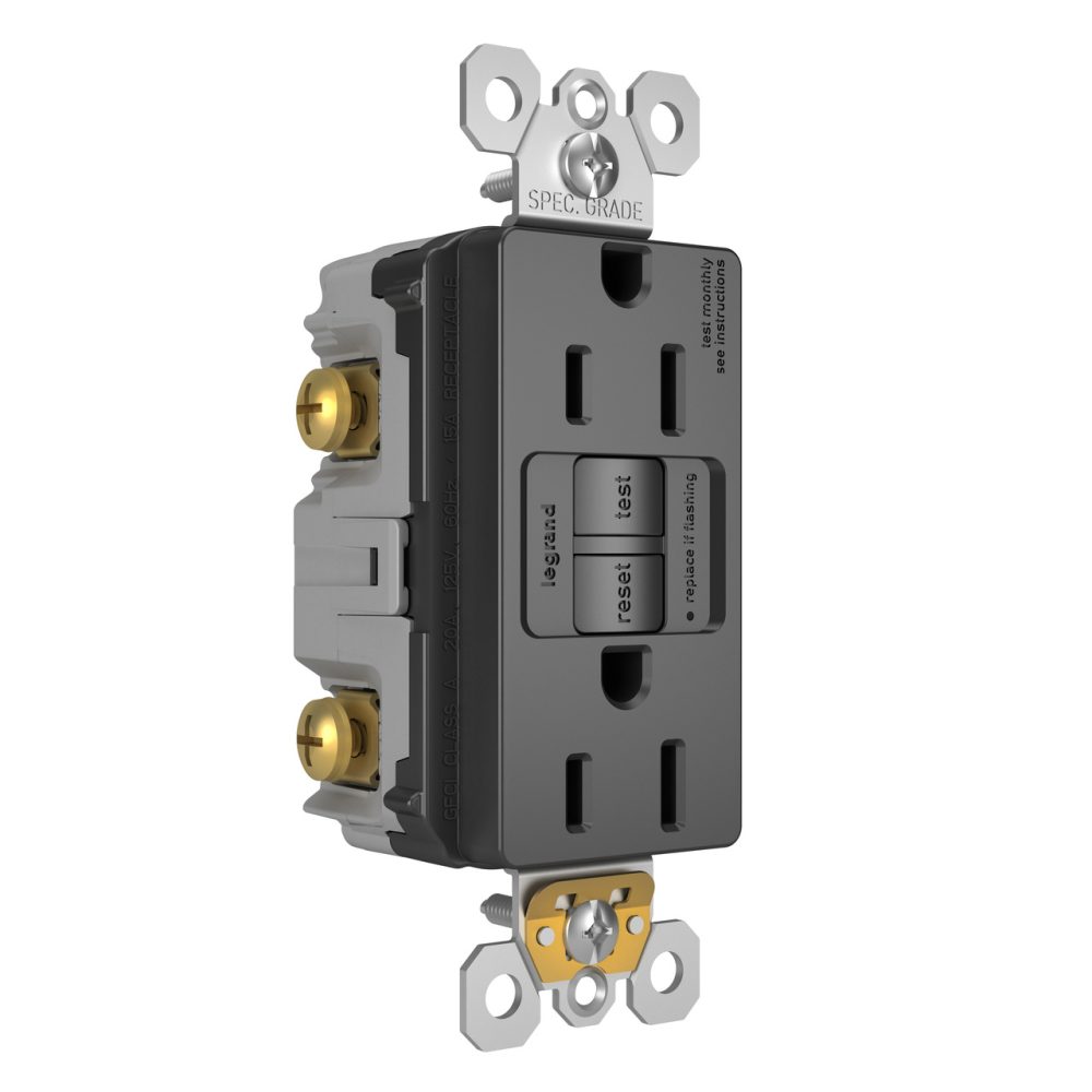 1597BK - Radiant Self Test Duplex Gfci 15A 125V BK