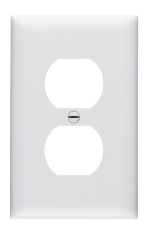 TP8W - Trademaster Wallplate 1G 1 Duplex WH
