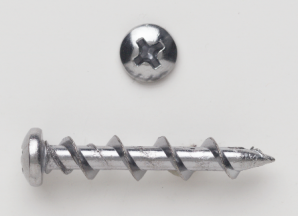 2316J - Pan Head Phillips Wall Dog Chrome Finish