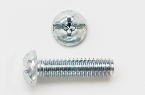 632X2RHCMSZJ - 6-32 X 2 RH SL/PH Combo Machine Screw Zinc