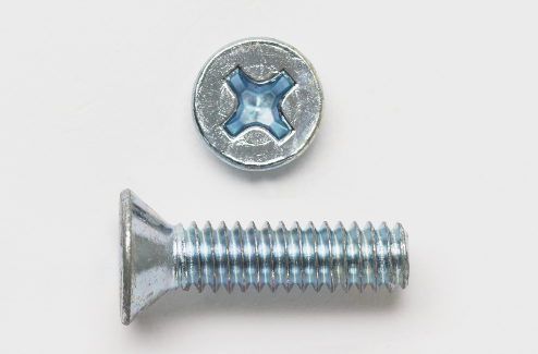 632X1FHPMSZJ - 6-32 X 1 FH Phillip Machine Screw Zinc - Image 2