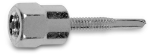 7158J - 1/4-20 X 1 Steel Vertical Hanger-3/8-16 Rod