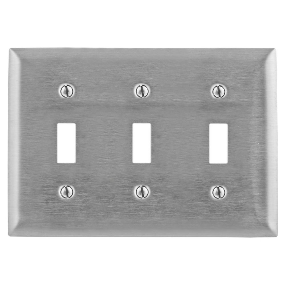 SS3 - Wallplate, 3-G, Switch, SS