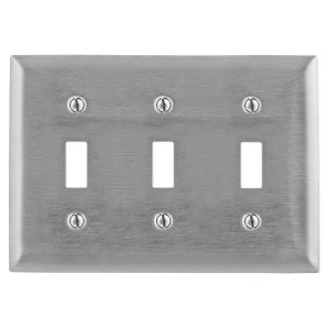 SS3 - Wallplate, 3-G, Switch, SS