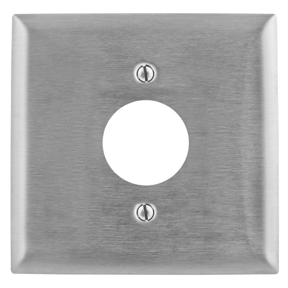SS749 - Wallplate, 2-G, 1) 1.60", SS