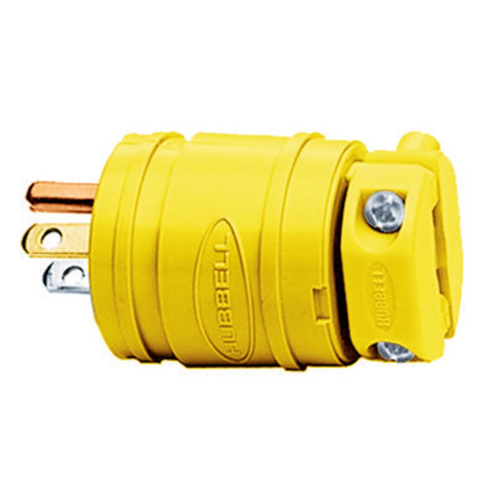 1447 - Plug Ins 15A 125V 2P3W STR Yl
