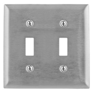 SS2 - Wallplate, 2-G, Switch, SS