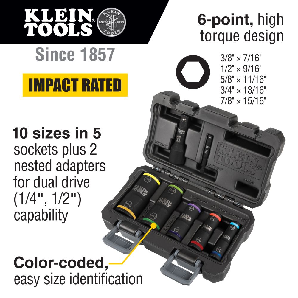 66070 - Flip Impact Socket Set, 7PC - Image 5