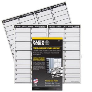 56255 - Wire Markers, Household Electric Panel W/Directory