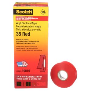 35RD - Vinyl Color Coding Elec Tape 35, 3/4" X 66', RD