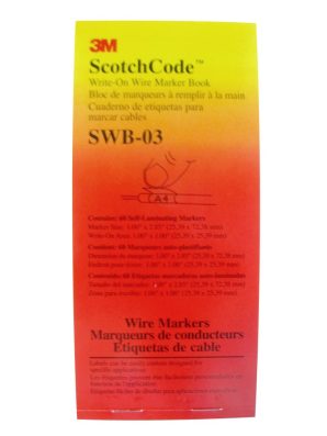 SWB3 - Scotchcode Write-On Wire Marker Book