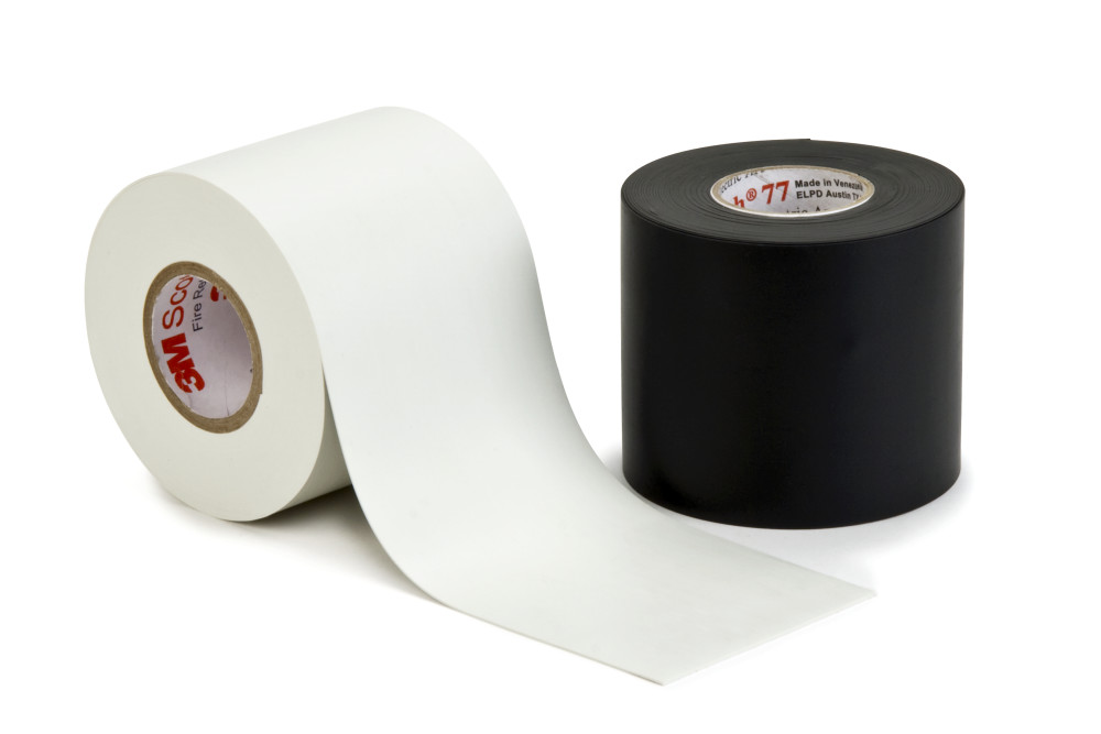 77B3X20FT - Fire-Retardant Elec Arc Proof Tape, 3" X 20', BK