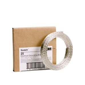 25GR0UNDBRAID12X - Scotch Grounding Braid, 1/2" X 15'