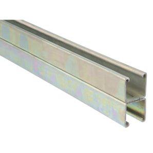 A1202HS10PG - 12G 1-5/8"X1-5/8" 10FT Pgal BK to BK HS Strut