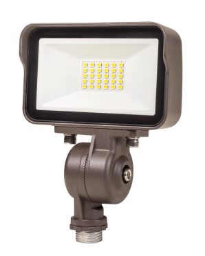 KTFLED15R3AKM850 - 15W Led Flood 50K 120-277V Knuckle Mount Bronze