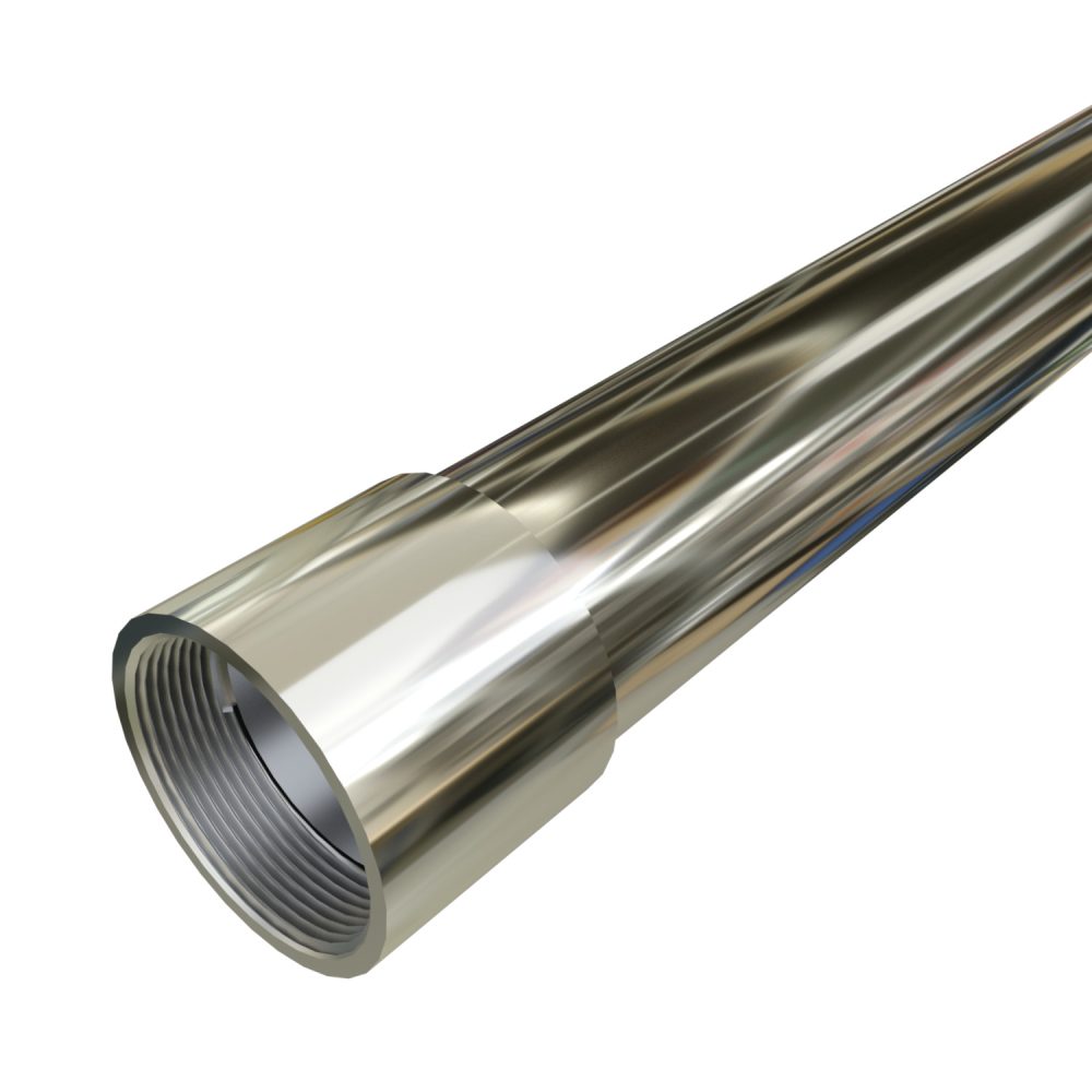 S40710CT00 - 3/4'' SS304 Rigid Conduit, 10' W/Coupling