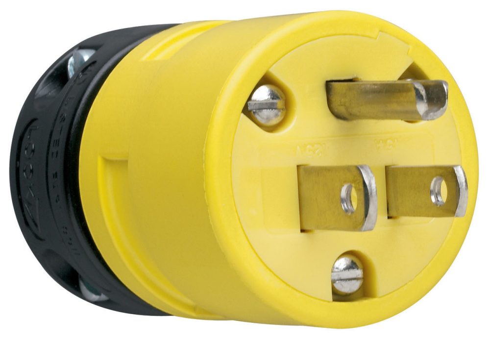 1447 - Straight Blade Rubber Plug 15A 125V 5-15P - Image 3