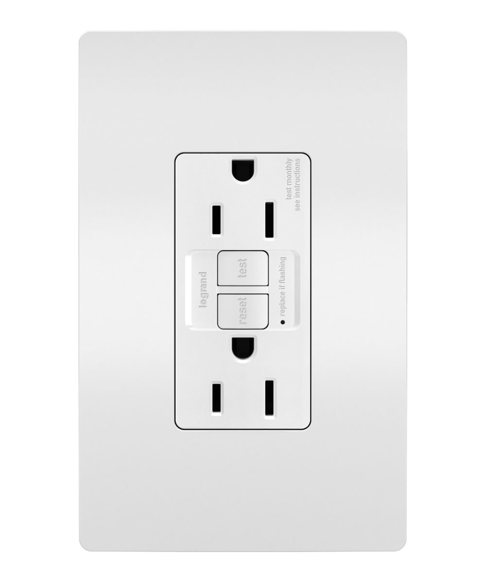 1597TRW - Radiant Self Test TR Gfci 15A 125V WH