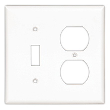 2153WB0X - Wallplate 2G Tog/Deco Thermoset STD WH