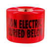 22130 - 6" X 1000' Red Caution Electric Line Below Tape