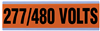 44298 - Voltage & Conduit Marker, "277/480V", Large, 1/Card