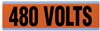 44314 - Voltage & Conduit Marker, "480V", Large, 1/Card