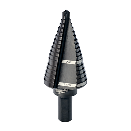 48899208 - #8 Step Drill Bit, 1/2" - 1" By 1/16"