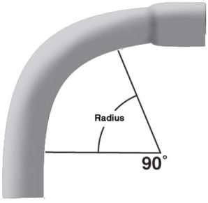 5133837 - 3" SCH40 90D 24"R PVC Elbow