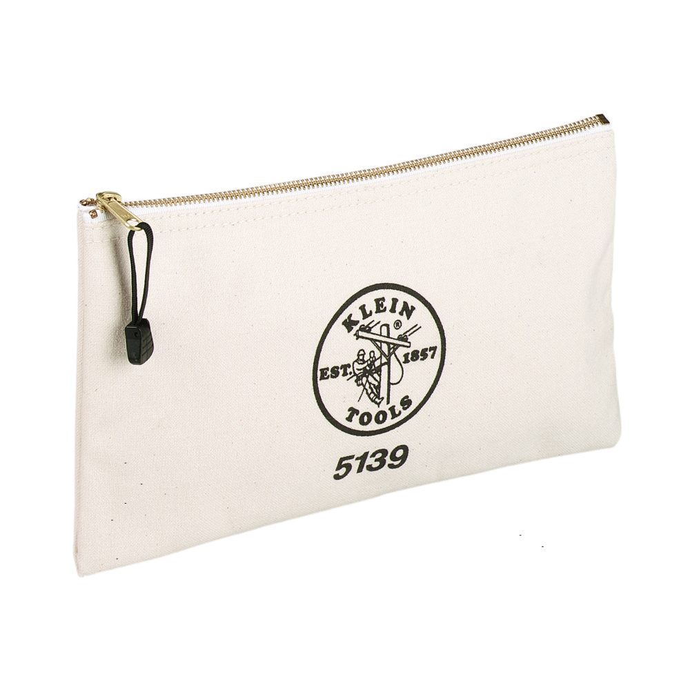 5139 - Zipper Bag, Canvas Tool Pouch to 12.5 X 7 X 0.7"