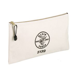 5139 - Zipper Bag, Canvas Tool Pouch to 12.5 X 7 X 0.7"