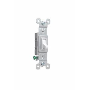660WG - SW SP Ac 15A120V GRD Terminal WH
