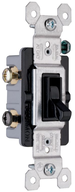 13037B - Switch Toggle 3-Way 15A 120V GRD BR