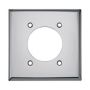 68B0X - Wallplate 2G SGL Rec W/2.1563" Hole Chrome