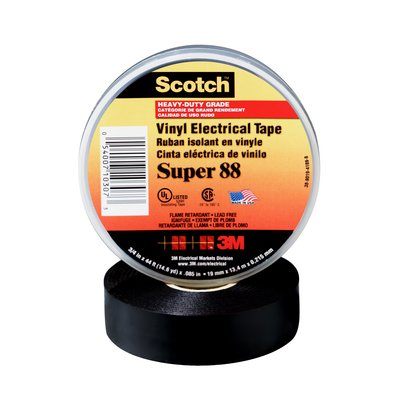 88SUPER - Super 88 Vinyl Electrical Tape, 1-1/2" X 44', BK - Image 3