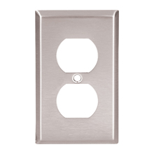 93101B0X1 - Wallplate 1G Duplex Receptacle STD SS